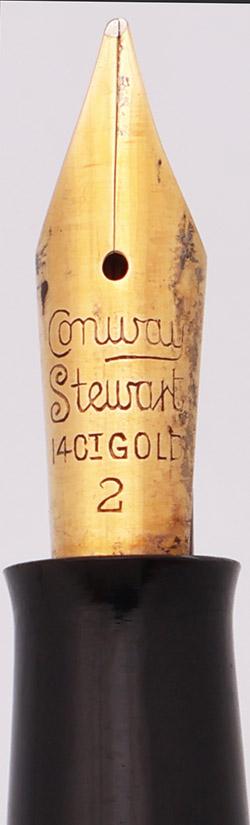 Conway Stewart 　Antique美品 Conway Stewart 759 (1930s) - Black w GT, Lever Filler, Medium Semi
